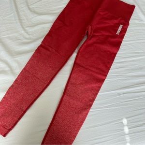 Gymshark Adapt Ombré Seamless Red Leggings S